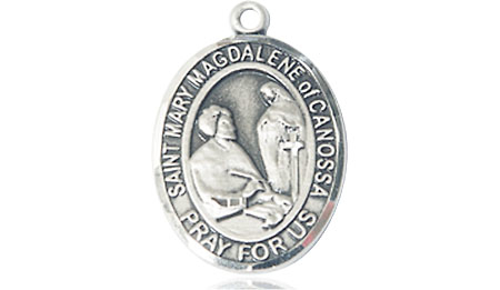 Sterling Silver Saint Mary Magdalene of Canossa Medal