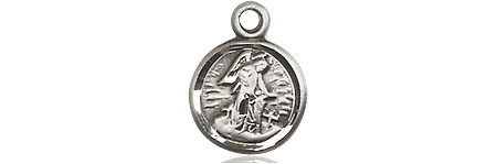 Sterling Silver Guardian Angel Medal