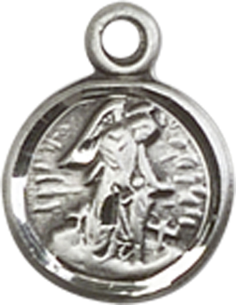 Sterling Silver Guardian Angel Medal