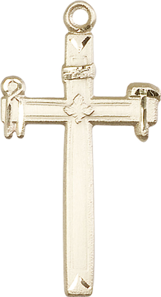 14kt Gold Filled Carpenter Cross Medal