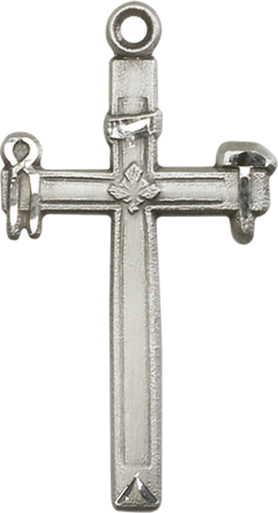 Sterling Silver Carpenter Cross Medal