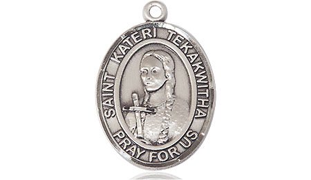 Sterling Silver Saint Kateri Tekakwitha Medal