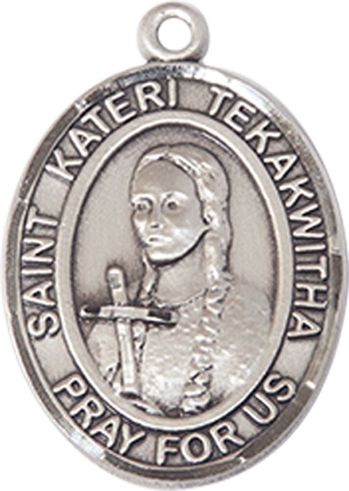 Sterling Silver Saint Kateri Tekakwitha Medal