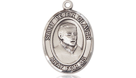 Sterling Silver Saint Peter Claver Medal