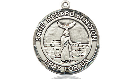 Sterling Silver Saint Medard of Noyon Medal