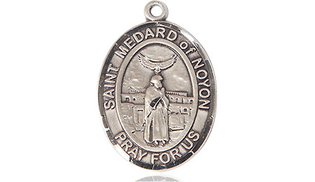 Sterling Silver Saint Medard of Noyon Medal