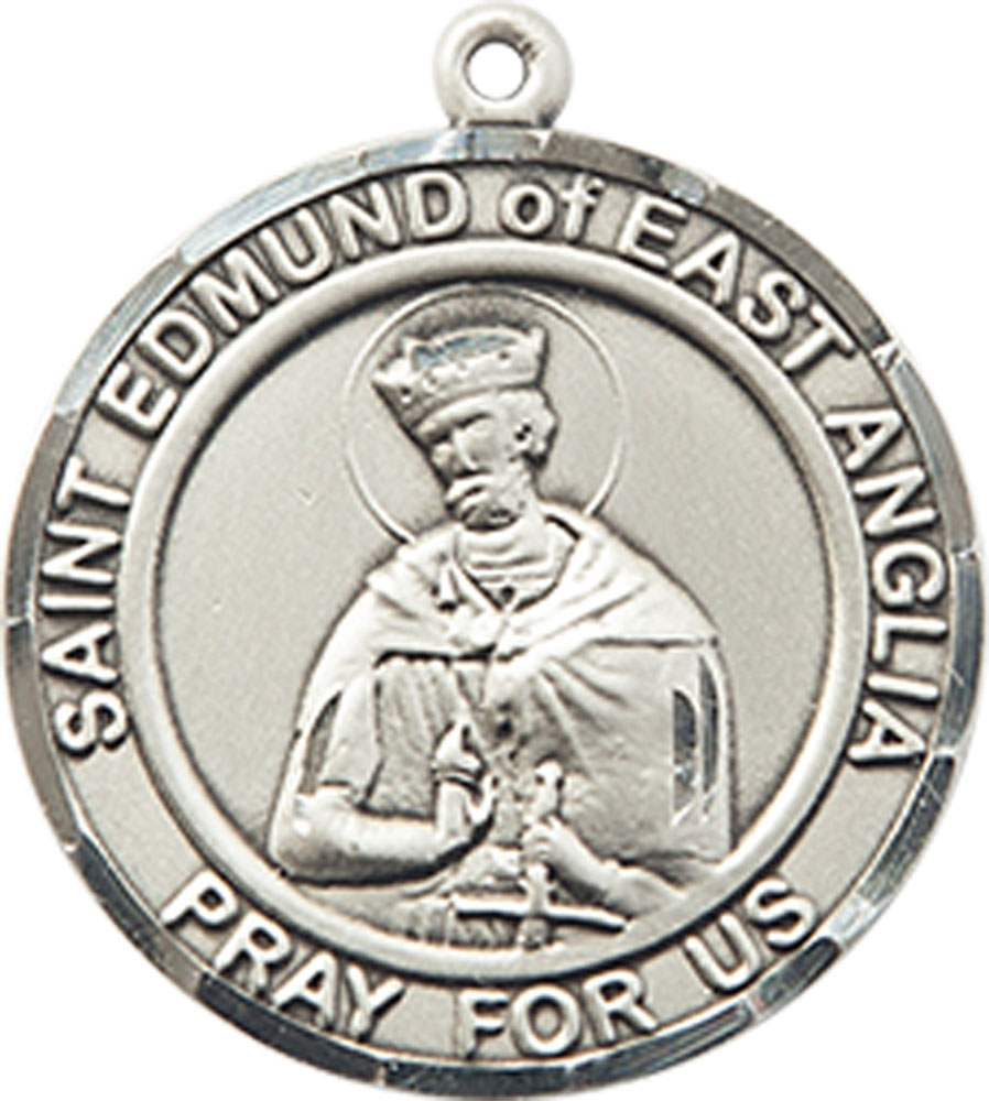 Sterling Silver Saint Edmund of East Anglia Medal