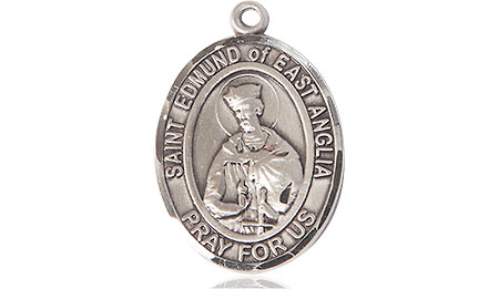 Sterling Silver Saint Edmund of East Anglia Medal