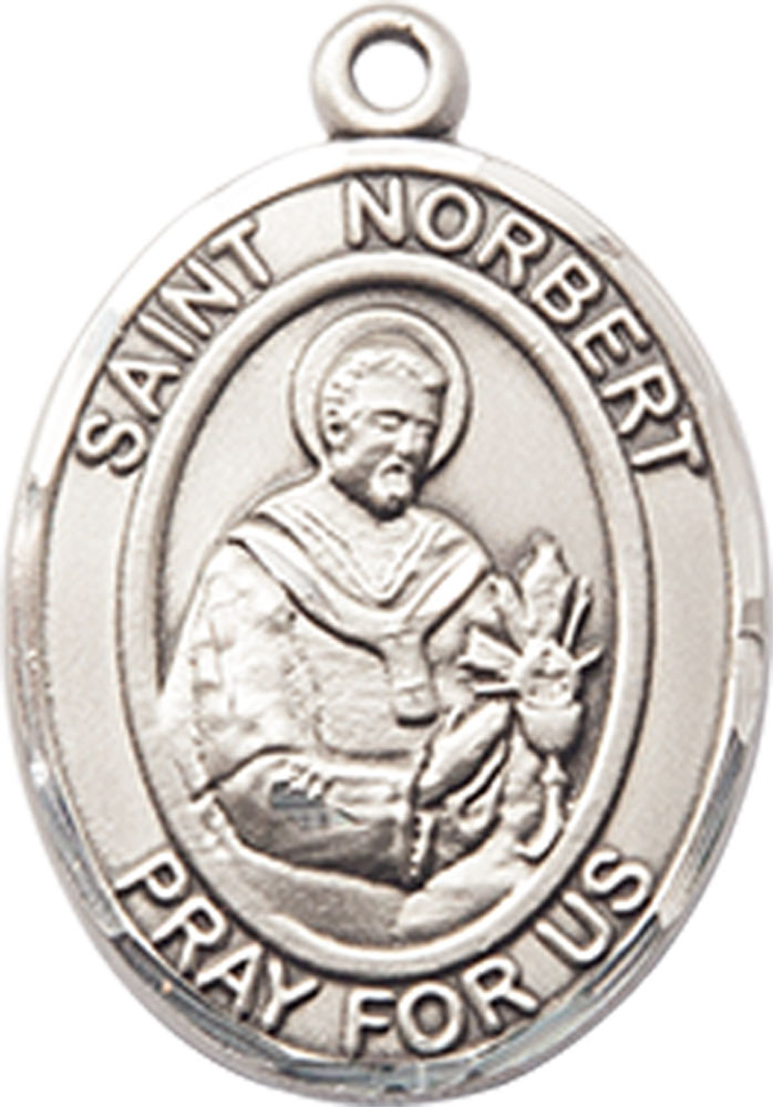 Sterling Silver Saint Norbert of Xanten Medal