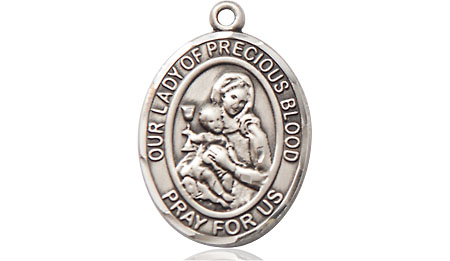 Sterling Silver Our Lady of the Precious Blood Medal