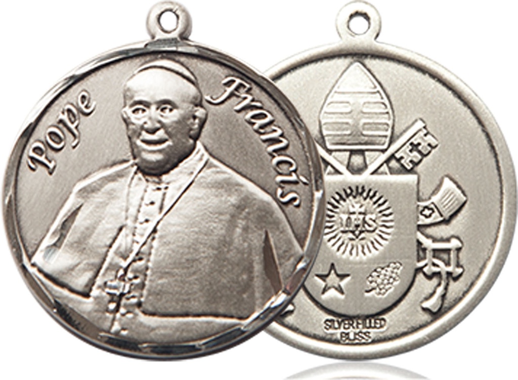 Sterling Silver Pope Francis Medal