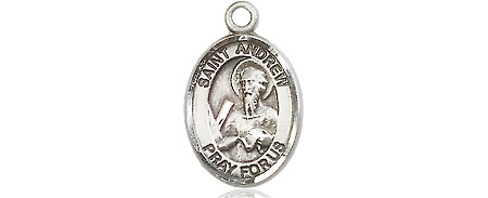 Sterling Silver Saint Andrew the Apostle Medal