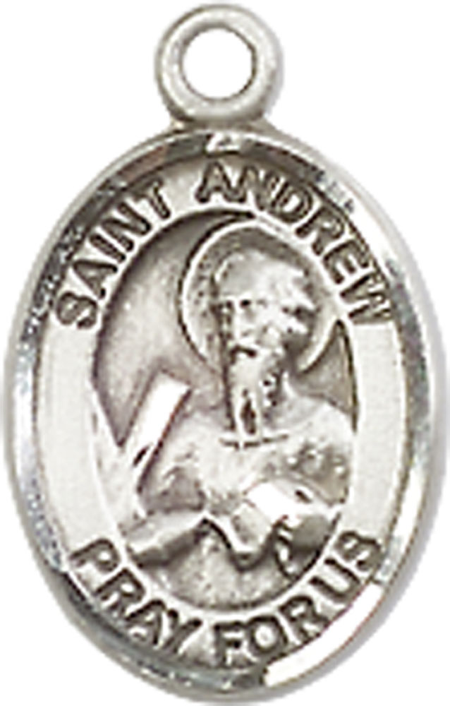 Sterling Silver Saint Andrew the Apostle Medal