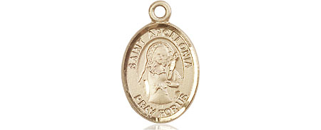 14kt Gold Filled Saint Apollonia Medal