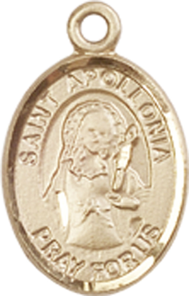 14kt Gold Filled Saint Apollonia Medal