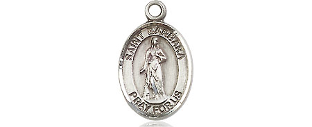 Sterling Silver Saint Barbara Medal