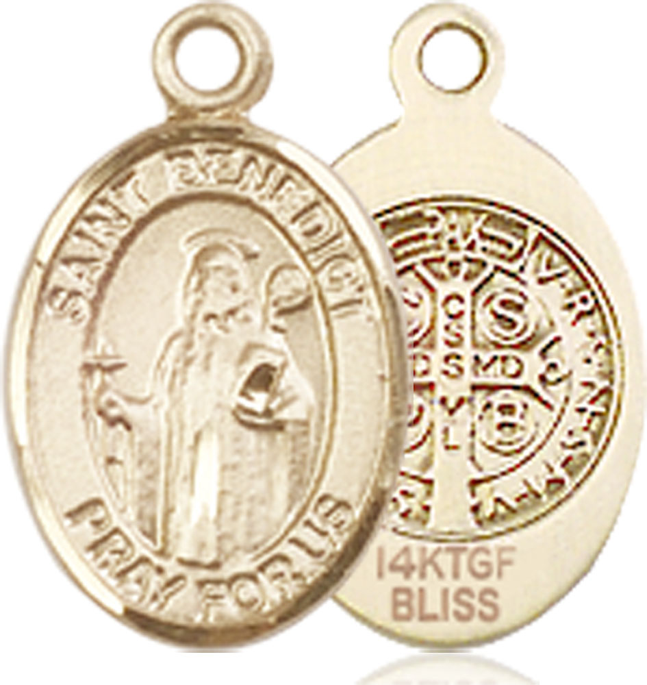 14kt Gold Filled Saint Benedict Medal