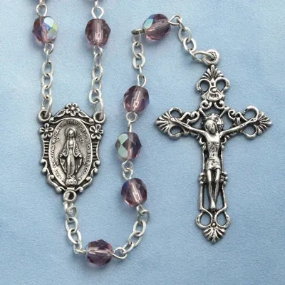 Birthstone Rosary Amethyst 6mm