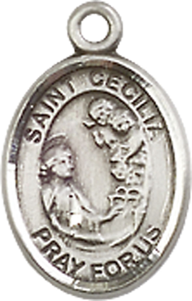 Sterling Silver Saint Cecilia Medal