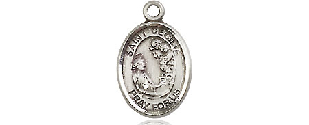 Sterling Silver Saint Cecilia Medal