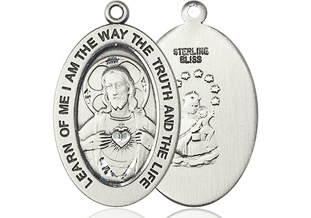 Sterling Silver Scapular Medal