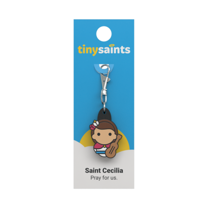 Tiny Saints Charm - St. Cecilia