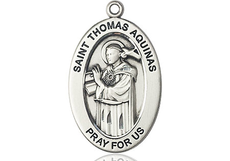 Sterling Silver Saint Thomas Aquinas Medal