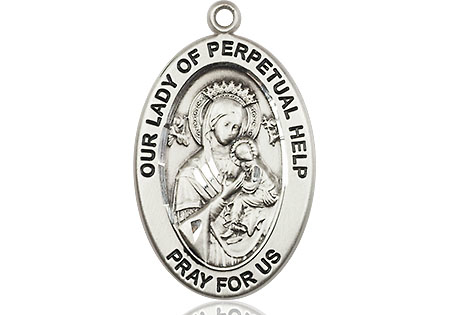 Sterling Silver Our Lady of Perpetual Help Medal