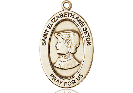 14kt Gold Filled Saint Elizabeth Ann Seton Medal