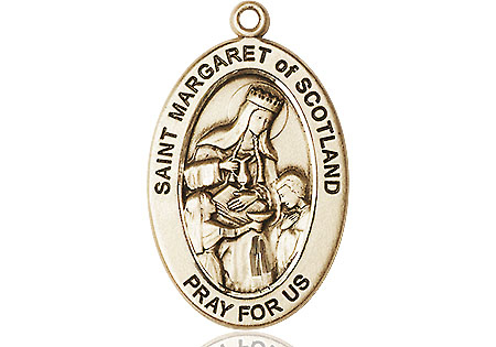 14kt Gold Filled Saint Margaret of Scotland Medal