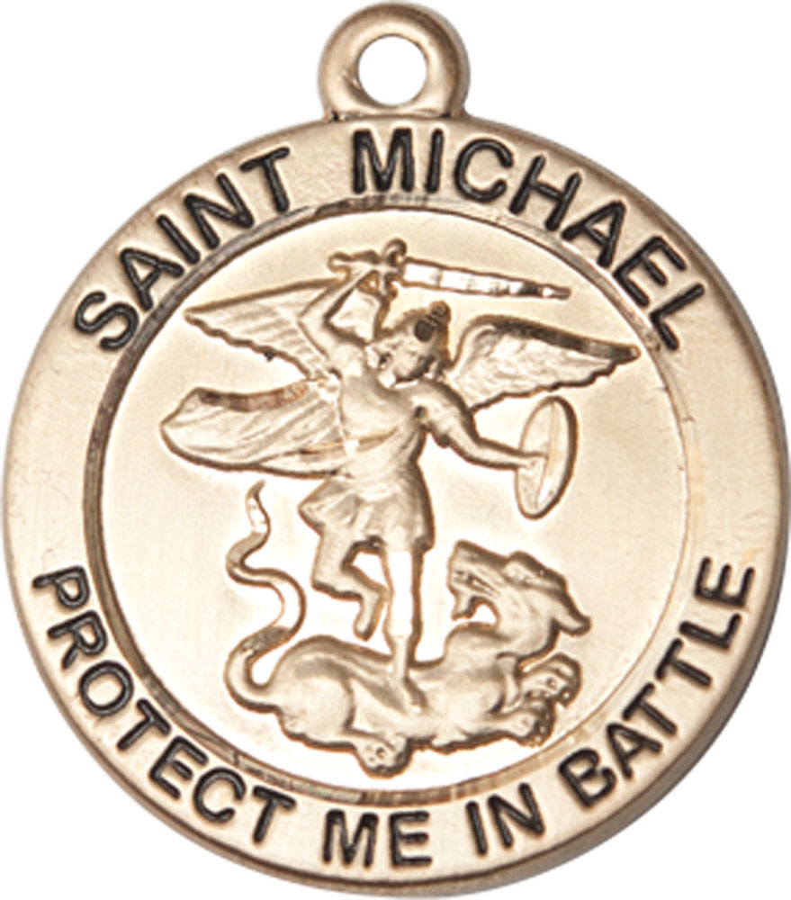 14kt Gold Filled Saint Michael Guardian Angel Medal