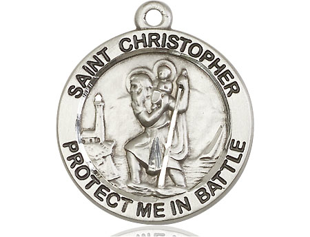 Sterling Silver Saint Christopher Medal