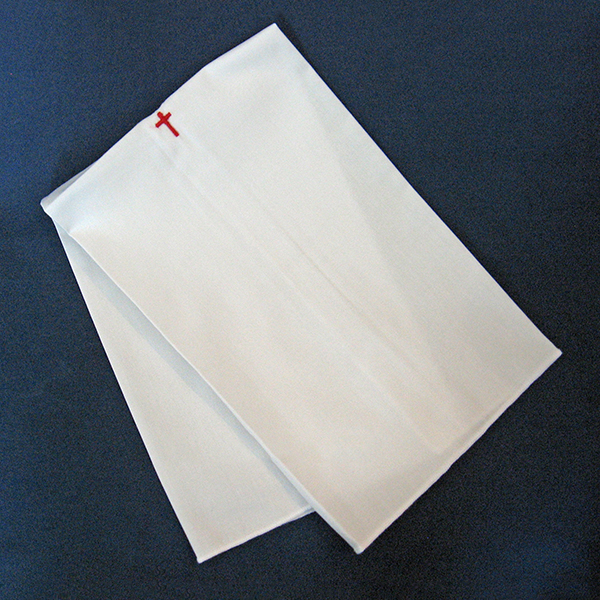 Pure linen purificators with white cross