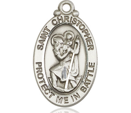 Sterling Silver Saint Christopher Medal