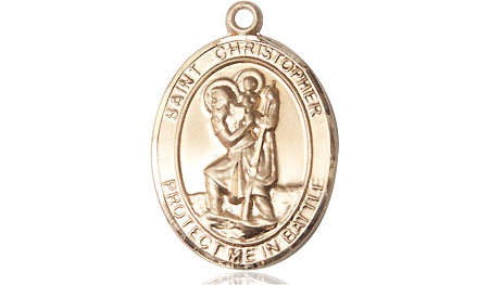 14kt Gold Filled Saint Christopher Medal