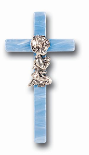 7&quot; Pearlized Blue Cross ï¾– Boy