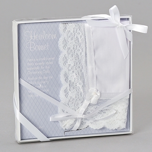 Deluxe Christening/Baptism Bonnet/Hankey for Wedding