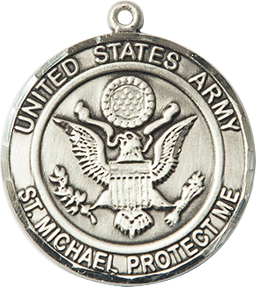 Sterling Silver Army St Michael Medal