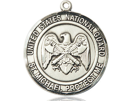 Sterling Silver National Guard St Michael Medal