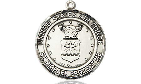 Sterling Silver Air Force St Michael Medal