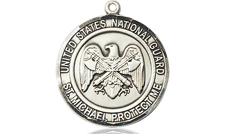 Sterling Silver National Guard St Michael Medal