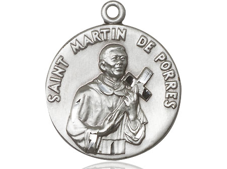 Sterling Silver Saint Martin de Porres Medal