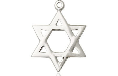 Sterling Silver Star of David Medal