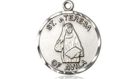 Sterling Silver Saint Theresa Medal