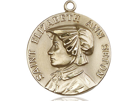 14kt Gold Filled Saint Elizabeth Ann Seton Medal