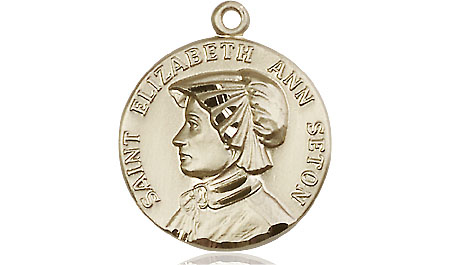 14kt Gold Filled Saint Elizabeth Ann Seton Medal