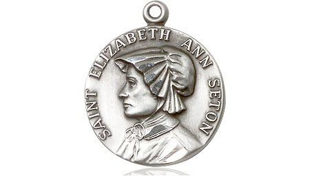 Sterling Silver Saint Elizabeth Ann Seton Medal