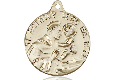 14kt Gold Filled Saint Anthony Medal
