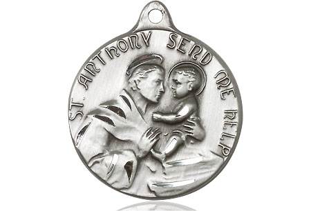 Sterling Silver Saint Anthony Medal