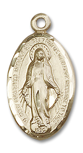 14kt Gold Filled Miraculous Medal - With Box